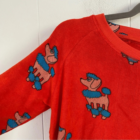 Hugo Loves Tiki Poodle Print Pj Lounge Set Orange Girls Size 12 T Organic Cotton - Picture 16 of 16